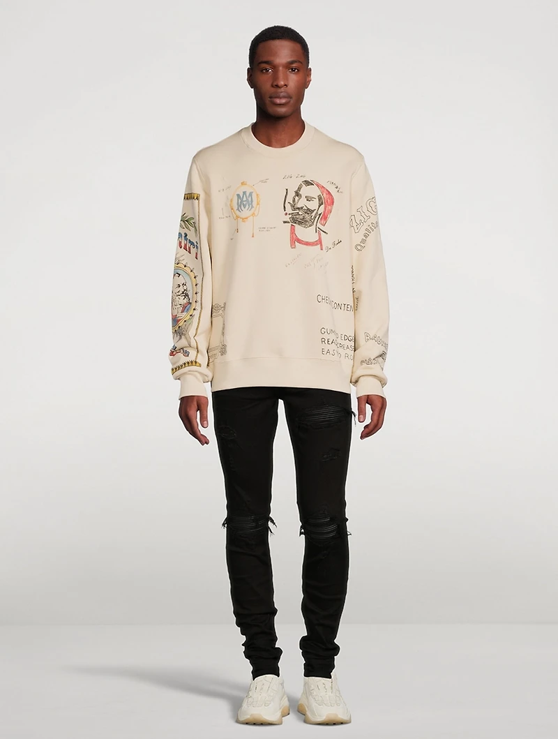 Zig-Zag Sketch Sweatshirt