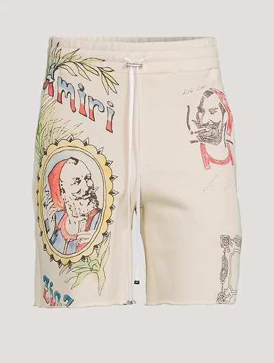 Zig Zag Sketch Sweat Shorts