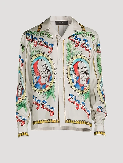 Zig Zag x Silk Long-Sleeve Shirt