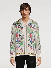 Zig Zag x Silk Long-Sleeve Shirt