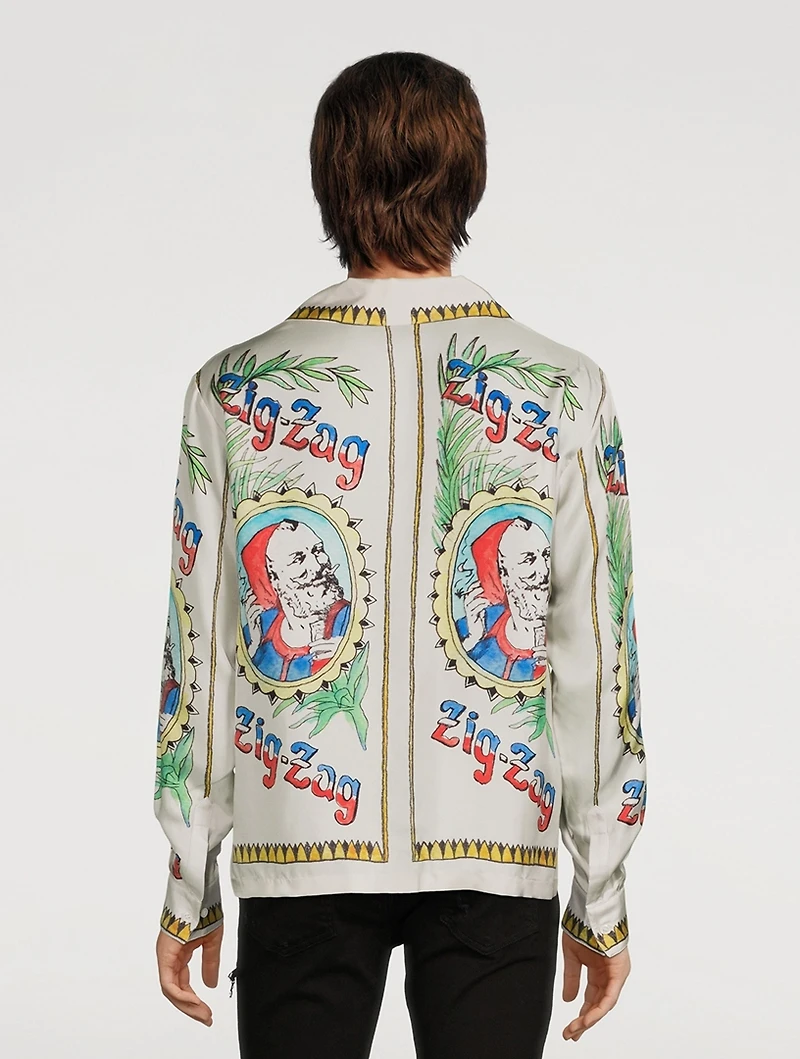 Zig Zag x Silk Long-Sleeve Shirt