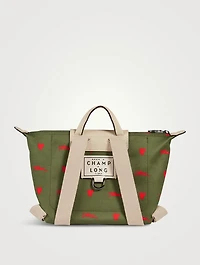 Longchamp x EU Canvas Backpack