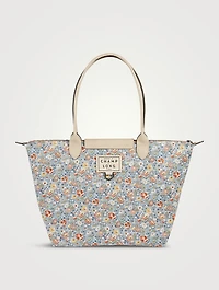 Longchamp x EU Patchwork Canvas Shoulder Bag