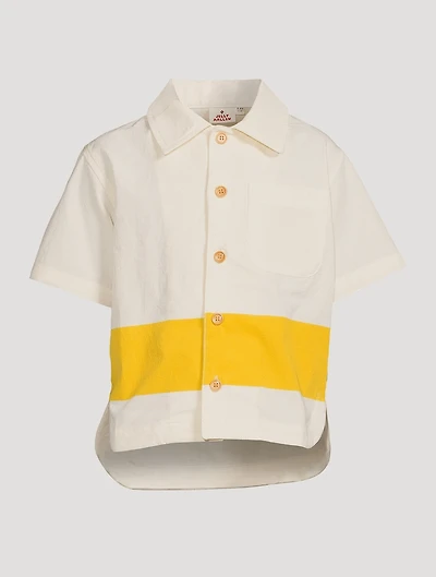 Trouble Maker Cotton Short-Sleeve Shirt