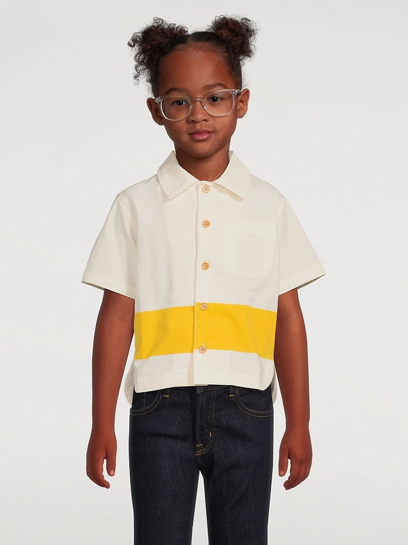 Trouble Maker Cotton Short-Sleeve Shirt