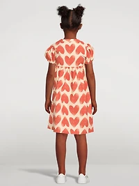 Heart Cotton Flared Dress