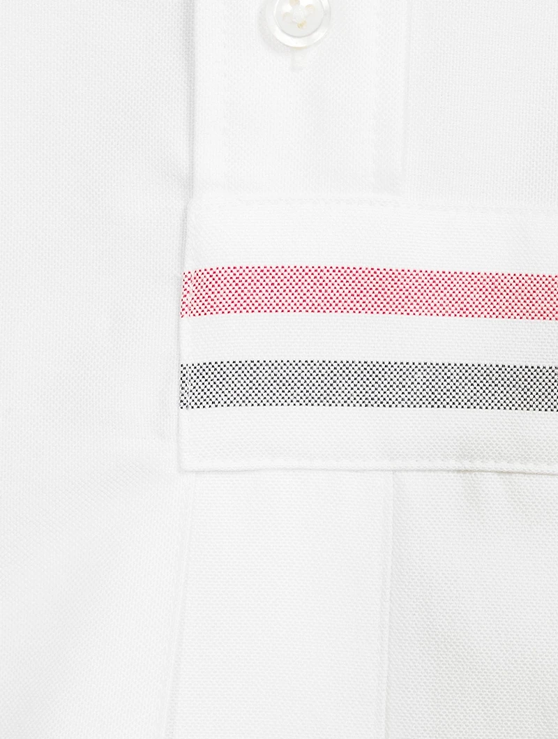 Cotton Half-Pleated Shirtdress