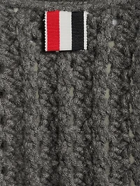 Chunky Pointelle Merino Wool Sweater Vest