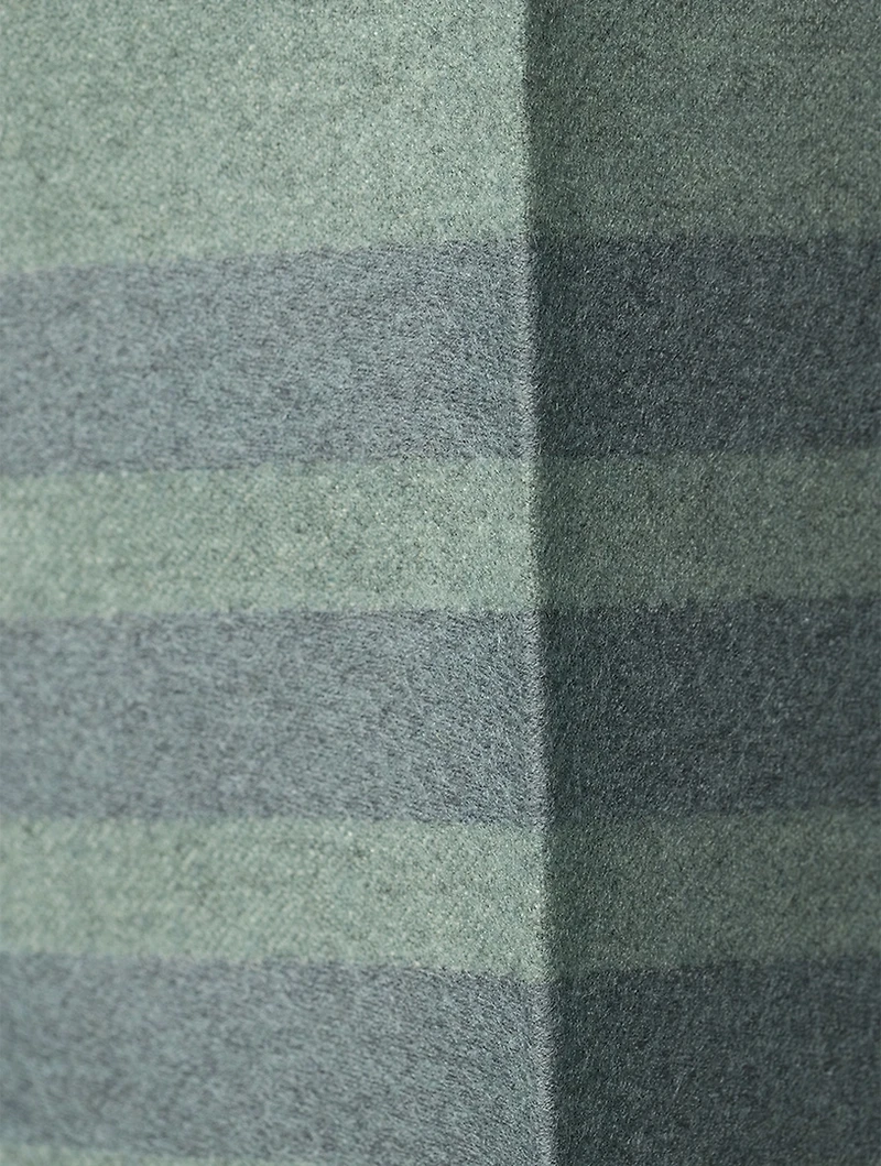 High-Waisted Straight-Leg Flannel Trousers