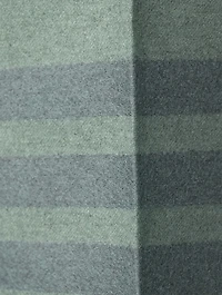 High-Waisted Straight-Leg Flannel Trousers