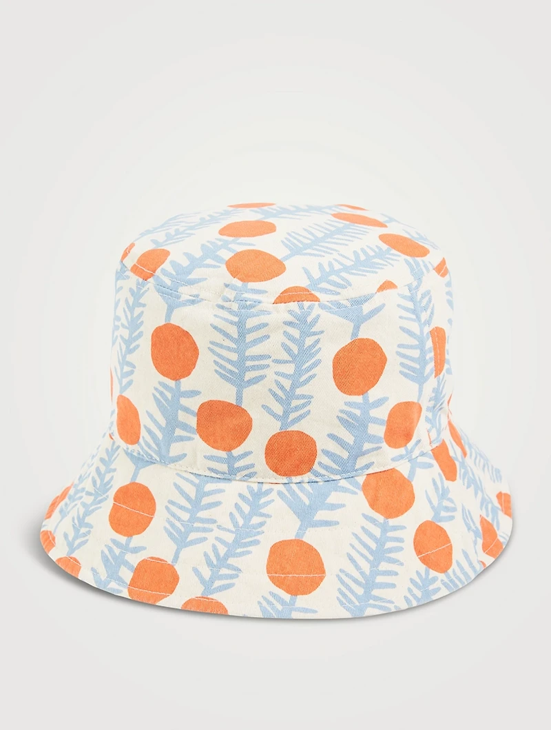 Reversible Bucket Hat Lemon Print