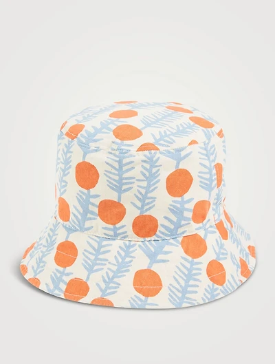 Reversible Bucket Hat Lemon Print