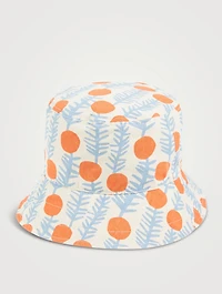 Reversible Bucket Hat Lemon Print