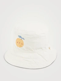 Reversible Bucket Hat Lemon Print