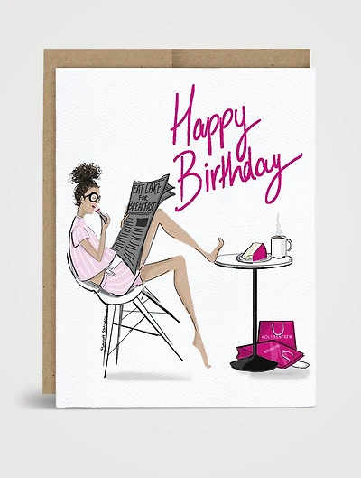 Cake For Breakfast Birthday Card