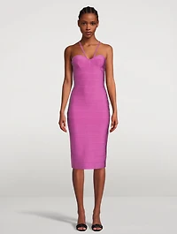 Icon Strappy Sweetheart Midi Dress