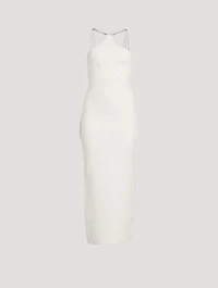 Embellished Halter Ottoman Gown