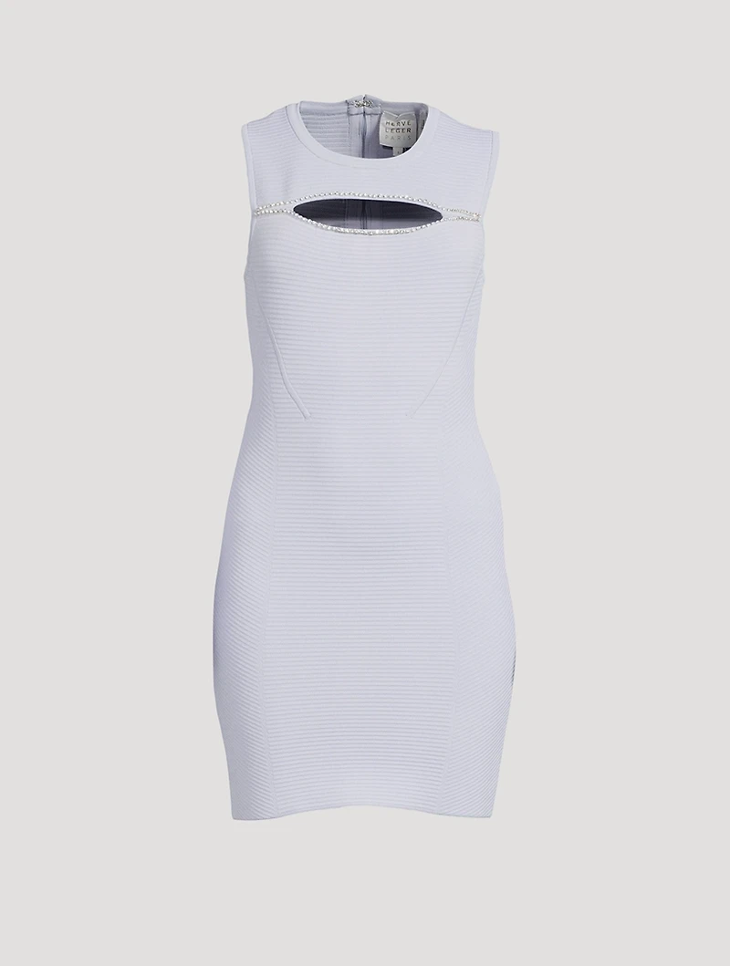 Embellished Ottoman Mini Dress