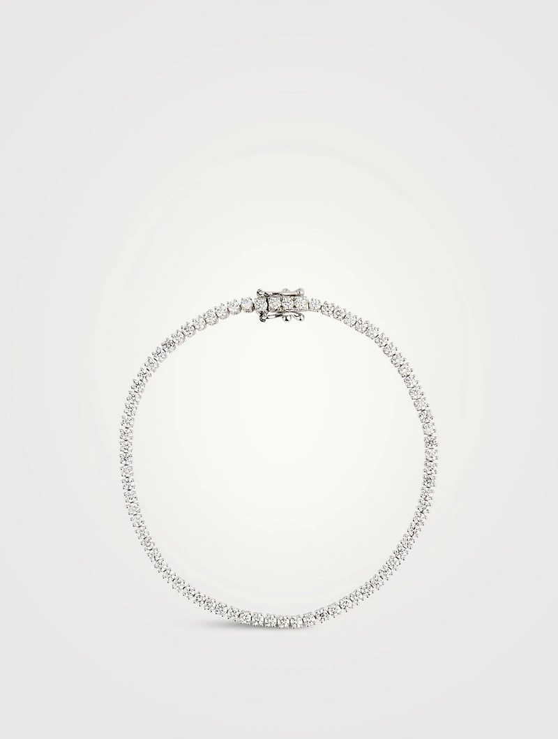Hepburn 18K White Gold Diamond Bracelet