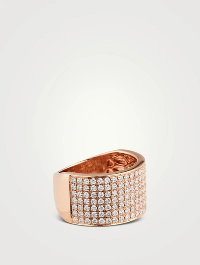 Marlow 18K Rose Gold Diamond Band Ring