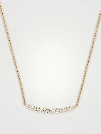 Delilah 18K Gold Crescent Diamond Necklace