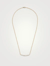 Delilah 18K Gold Crescent Diamond Necklace