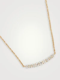 Delilah 18K Gold Crescent Diamond Necklace