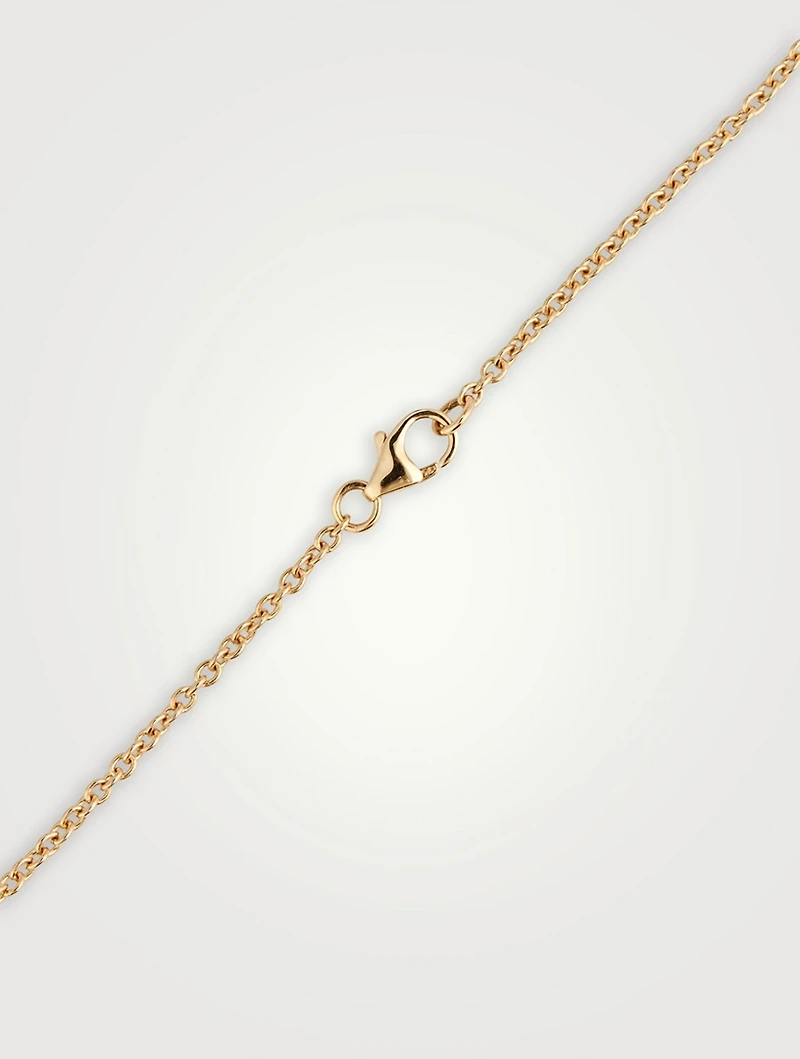 Delilah 18K Gold Crescent Diamond Necklace