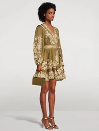 Anneke Wrap Mini Dress Floral Print