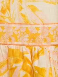 Lyre Frill Hem Midi Skirt