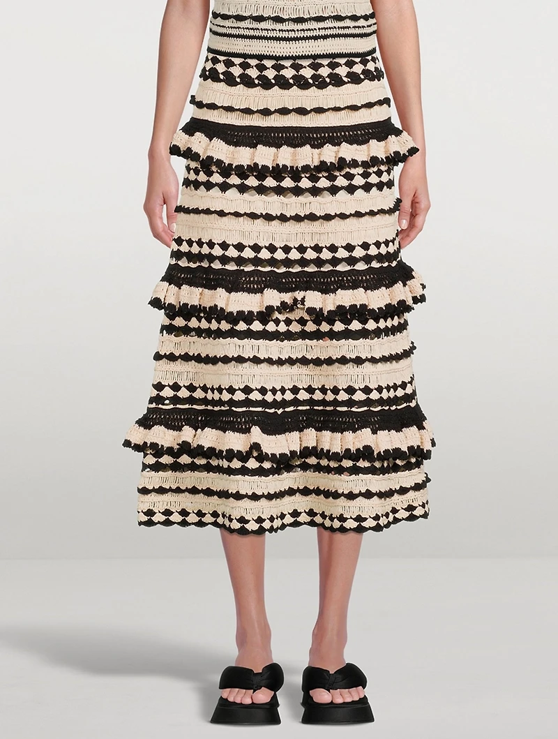 Anneke Crochet Midi Skirt