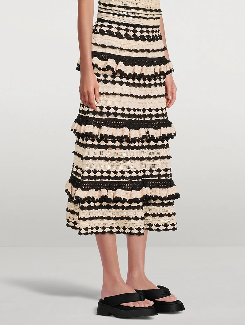 Anneke Crochet Midi Skirt