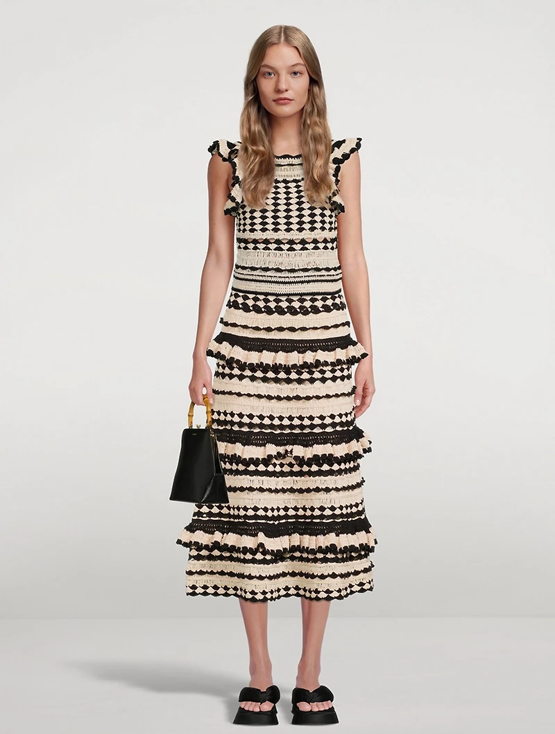 Anneke Crochet Midi Skirt