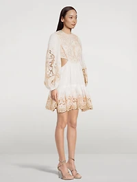 Jeannie Embroidered Mini Dress