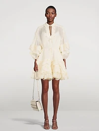 Lyre Ruffled Mini Dress