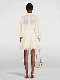 Lyre Ruffled Mini Dress
