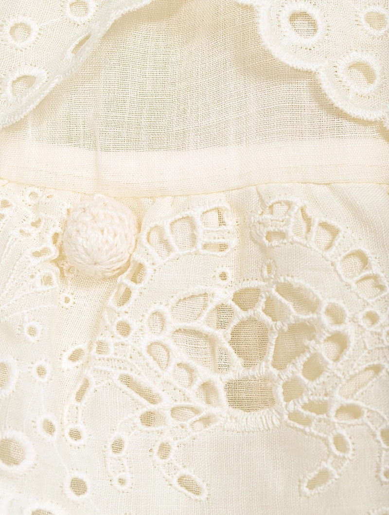 Lyre Ruffled Mini Dress