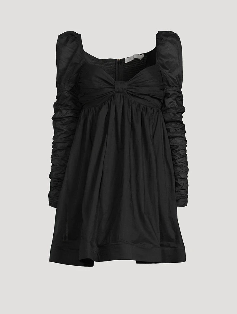 Violet Twist-Front Mini Dress