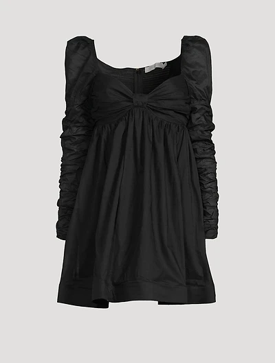 Violet Twist-Front Mini Dress