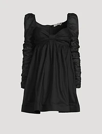 Violet Twist-Front Mini Dress