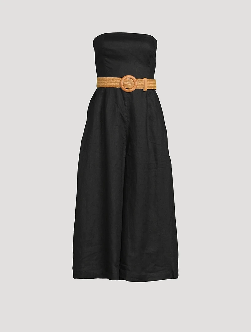 Pattie Strapless Wide-Leg Jumpsuit