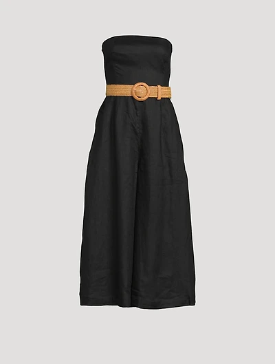 Pattie Strapless Wide-Leg Jumpsuit