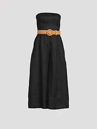 Pattie Strapless Wide-Leg Jumpsuit