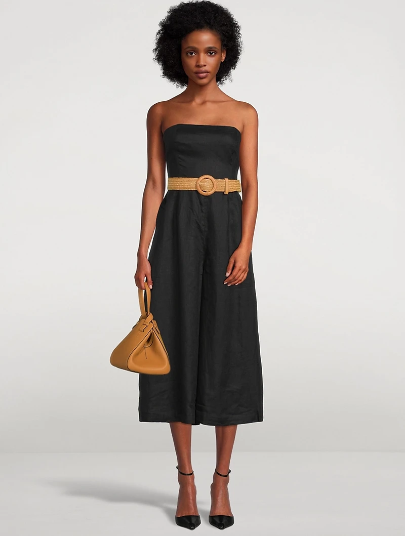 Pattie Strapless Wide-Leg Jumpsuit