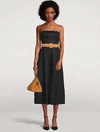 Pattie Strapless Wide-Leg Jumpsuit