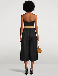Pattie Strapless Wide-Leg Jumpsuit