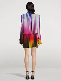 Margot Georgette Shirt Dress Spotlight Print