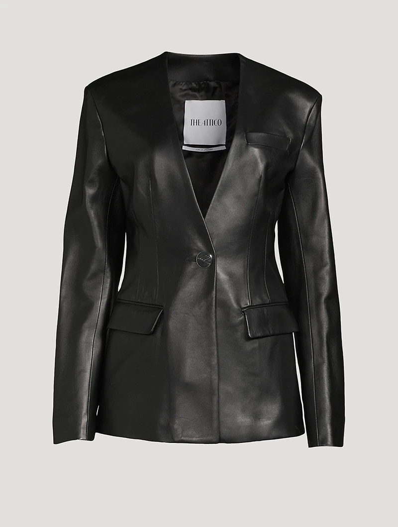 Leather Blazer