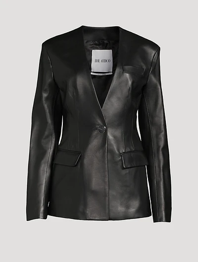 Leather Blazer