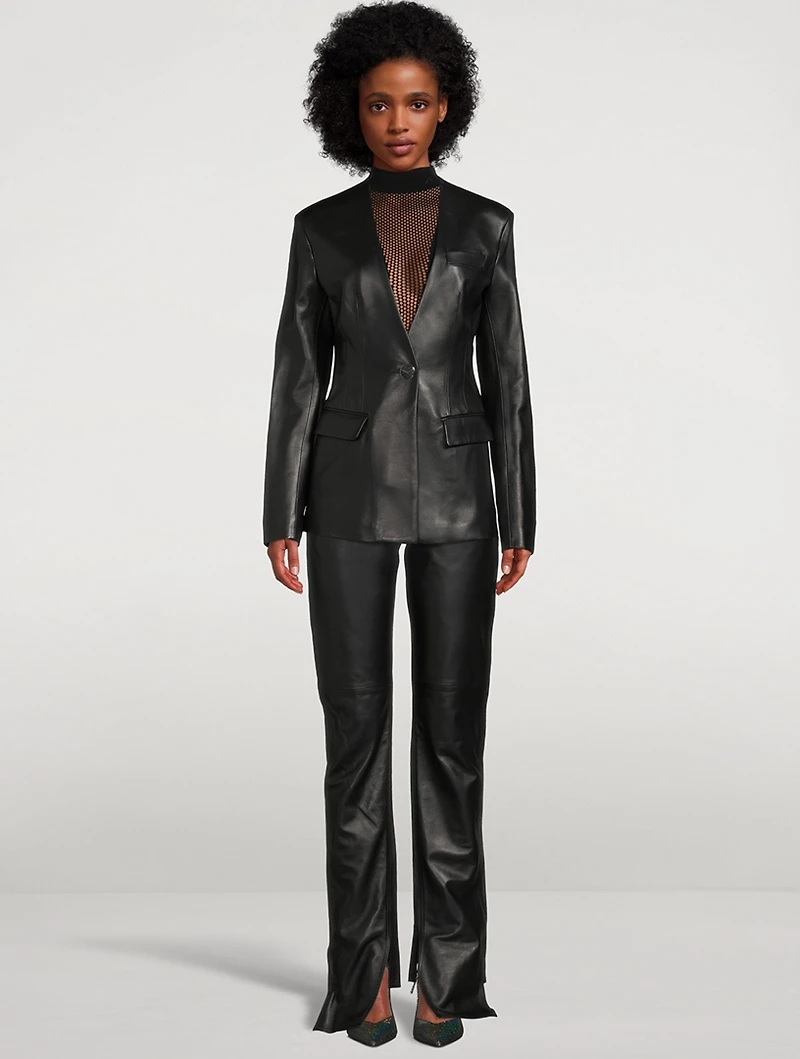 Leather Blazer